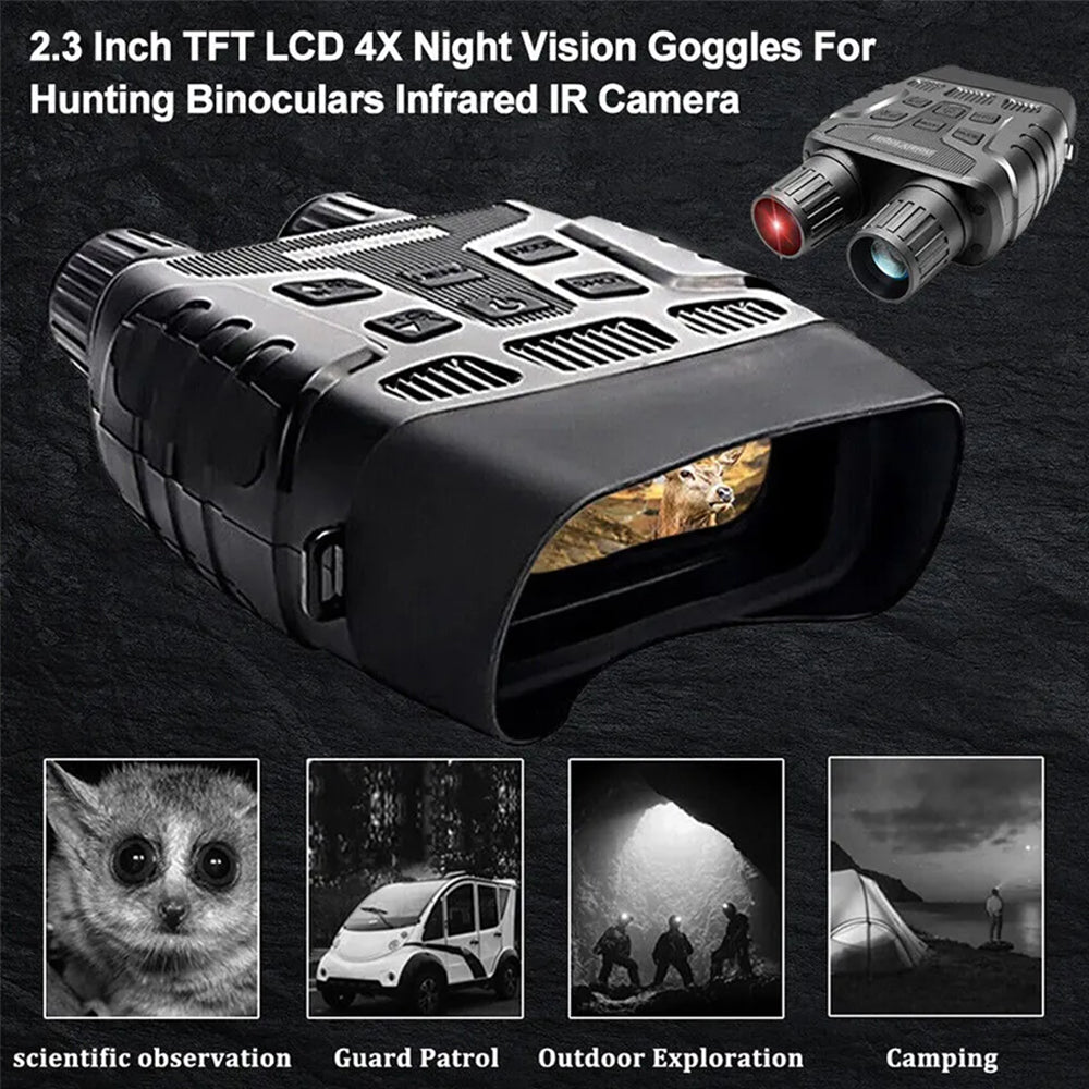 HD Zoom Video Recording Digital Night Vision Goggles Hunting Infrared Binoculars Scope