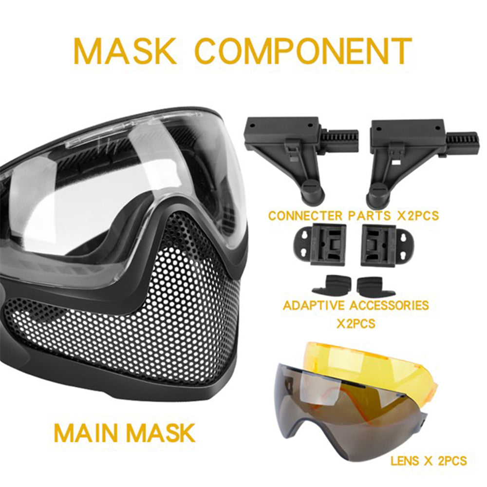 Tactical Pilot Mask (Steel mesh version)