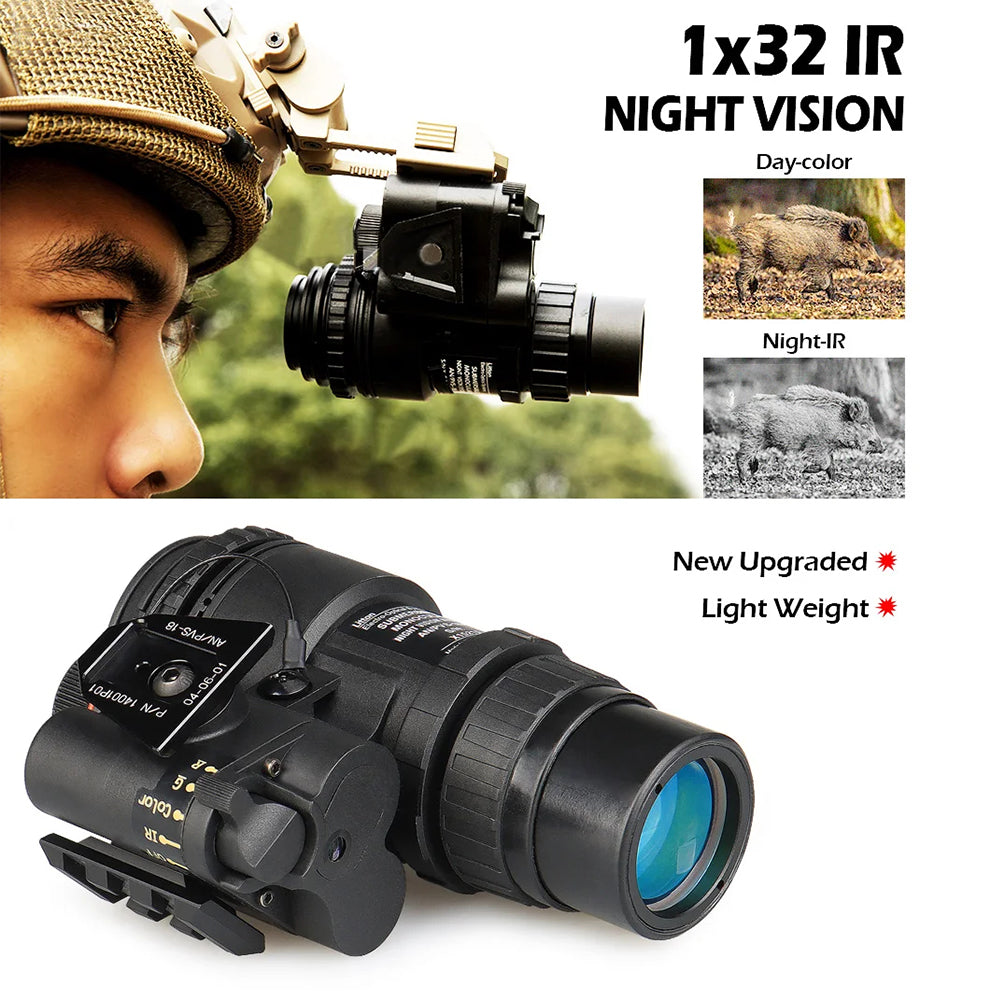 Pvs-18 Monocular Head-mounted Digital High-definition Infrared Night Vision Device