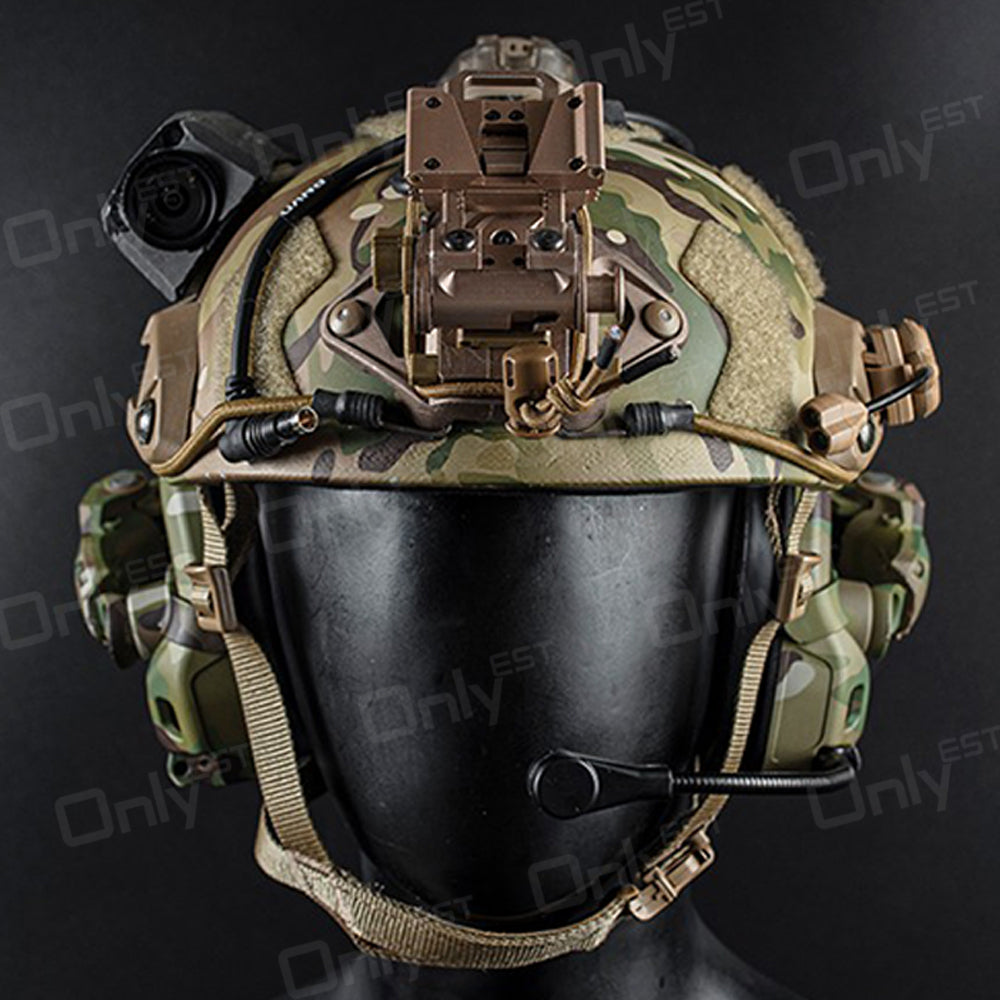 Demonstration of the Multicam headset when connected to a helmet