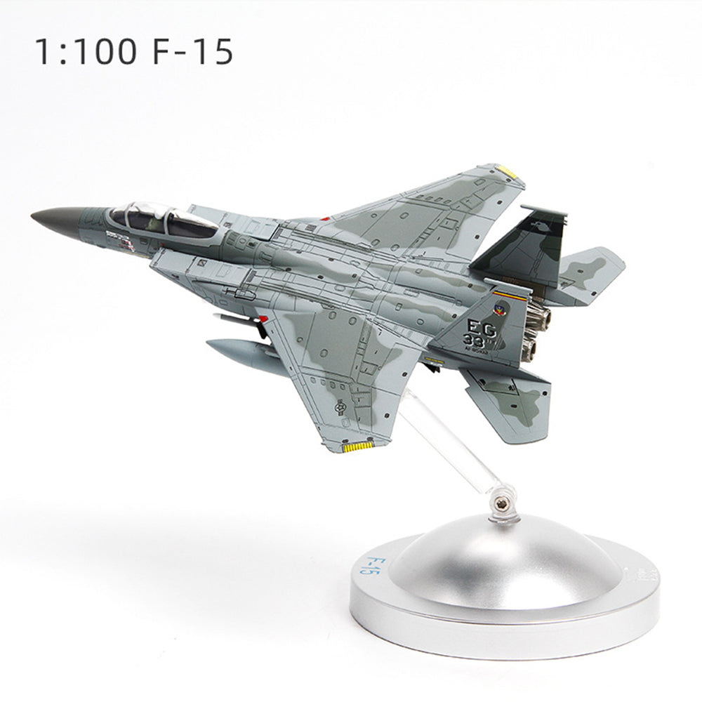 F14 F15 airplane model simulation 1:100 Tactical Model Alloy Military Ornaments