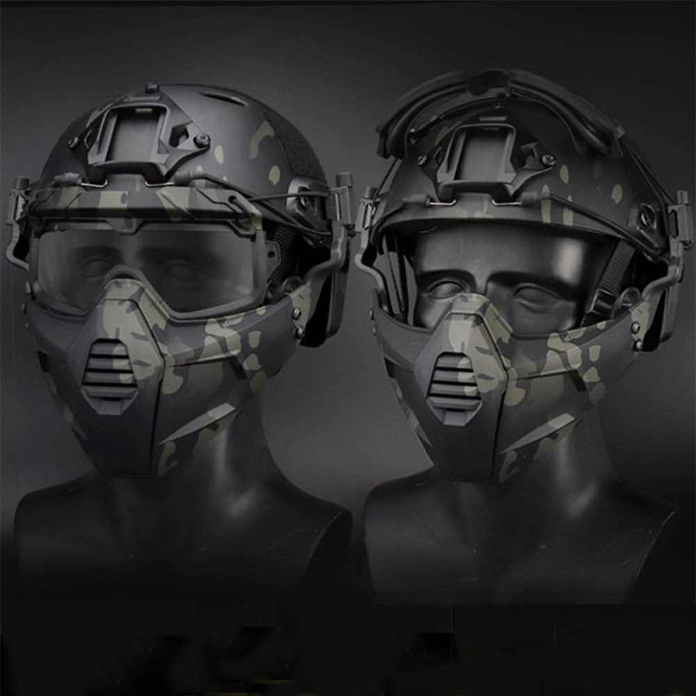 Tactical Multidimentional Split Type Mask And Goggles